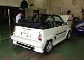 ホンダ シティ カブリオレ ターボ : クーラーコンプレッサーベルト交換 03