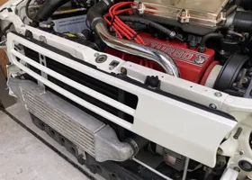 ホンダ シティ カブリオレ ターボ : フロントグリルのリペイント 07