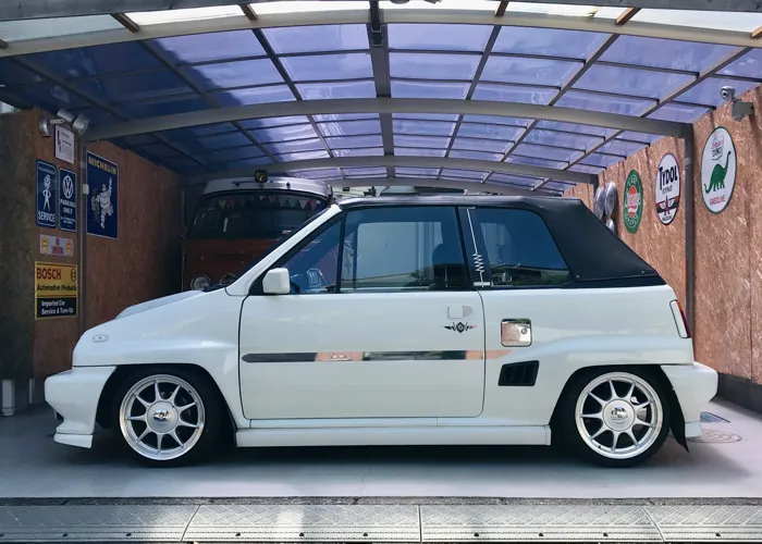 ホンダ シティ カブリオレ ターボ : 車高調整式サスペンション 11