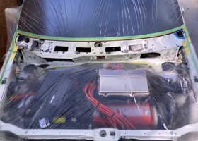 ワイパー付け根の錆穴の補修 07