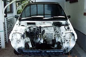 清掃中の室内